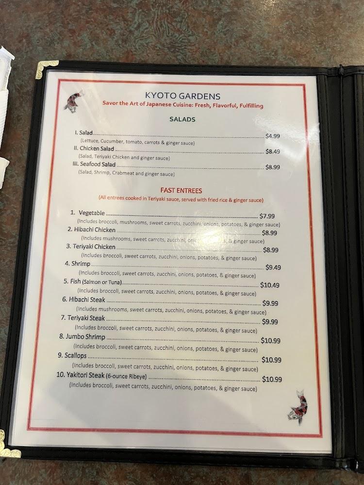 Kyoto Gardens Menu image 2